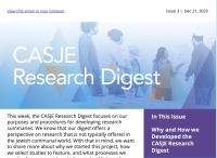 screenshot of CASJE Research Digest Issue #3