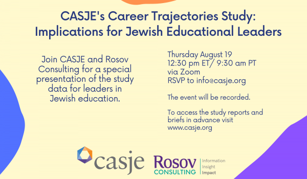 Flyer for CASJE's Career Trajectories Study