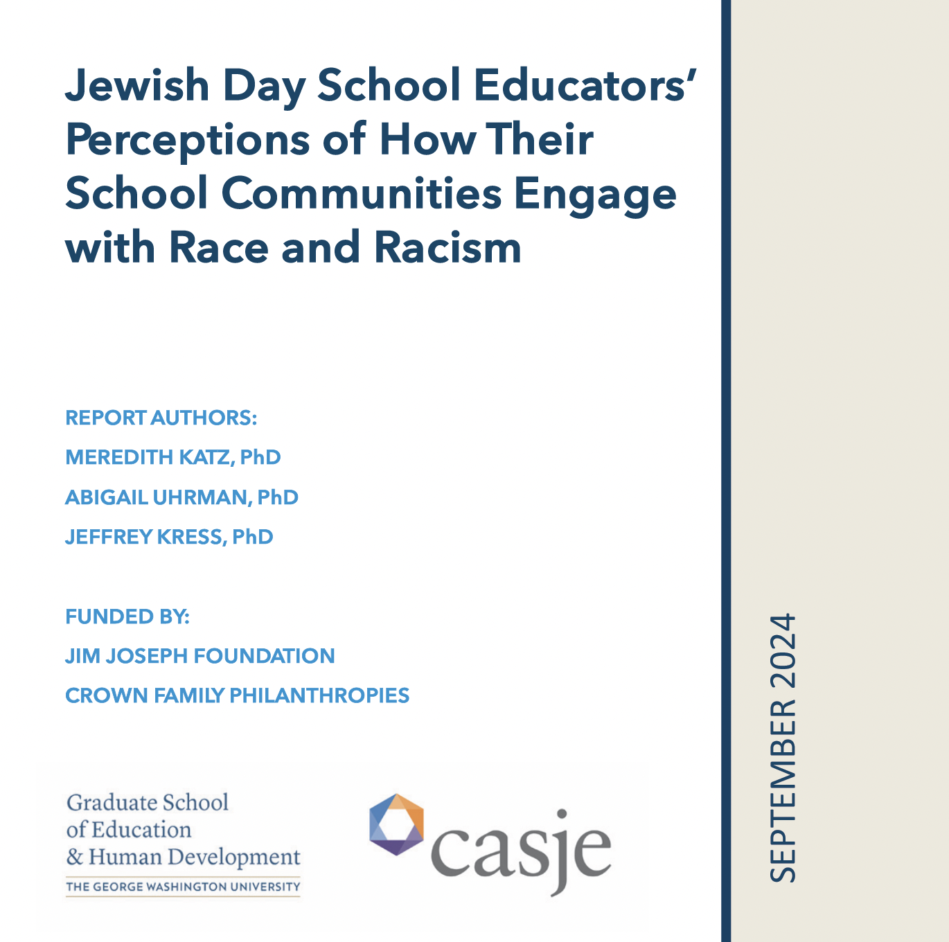 Jewish Day School Educators' Perceptions of How Their School Communities Engage with Race and Racism Thumbnail