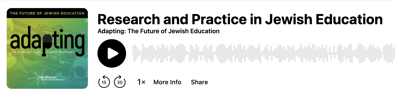 Research and Practice in Jewish Education Podcast thumbnail