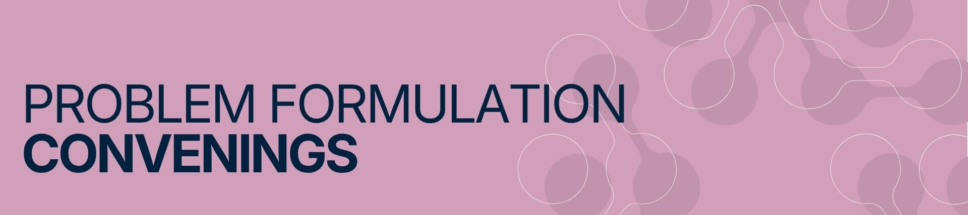 Problem Formulation Convenings