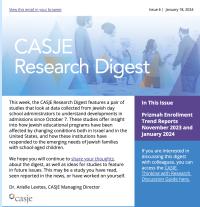 screenshot of CASJE Research Digest Issue #6
