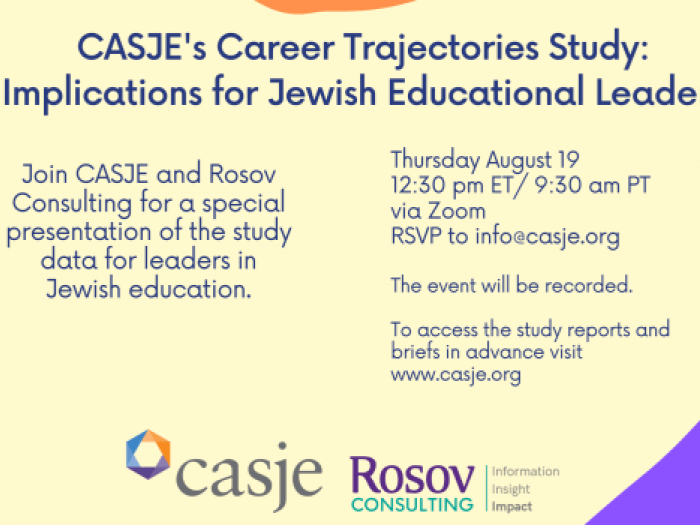 Flyer for CASJE's Career Trajectories Study