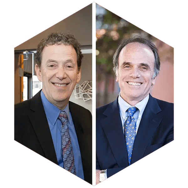 Paul D. Goren headshot (left), Michael J. Feuer headshot (right)